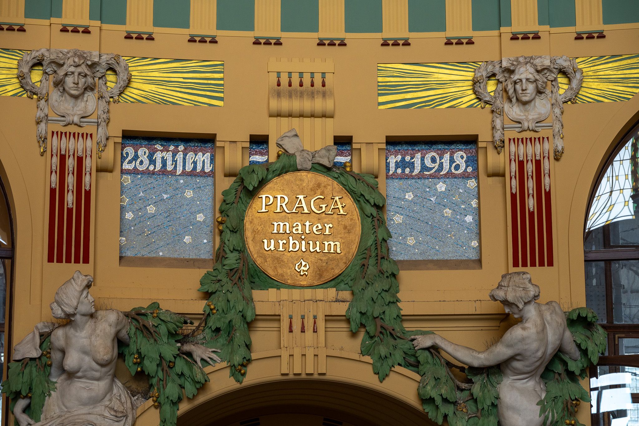 Art Nouveau at Prague Station, Czech Republic