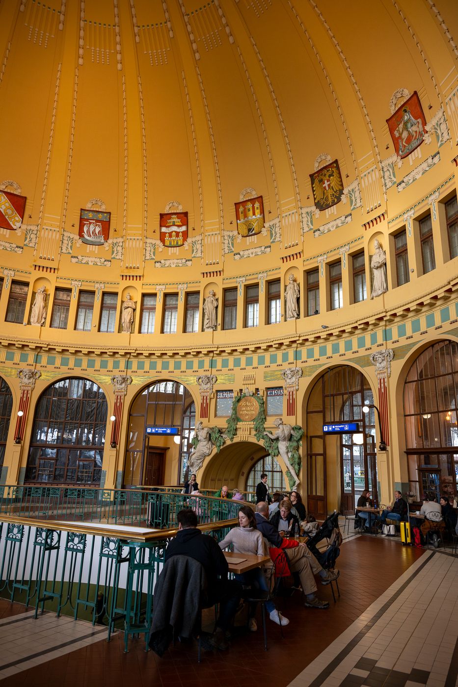 Art Nouveau at Prague Station, Czech Republic