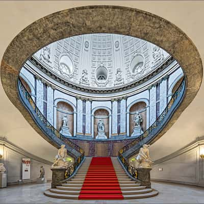 Staircase inside Bode Museum, Berlin, Germany