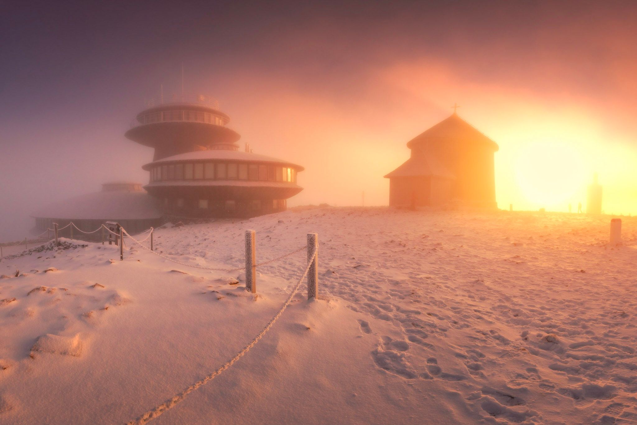 Śnieżka Mountain-Weather observatory, Poland