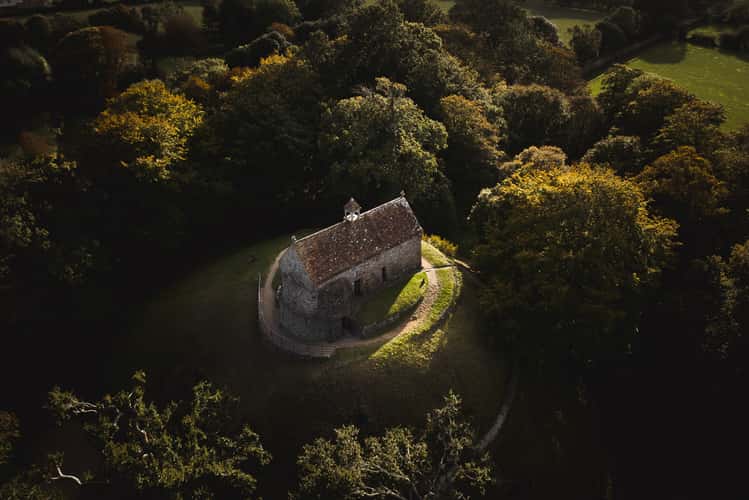 Chapel on top of La Hougue Bie