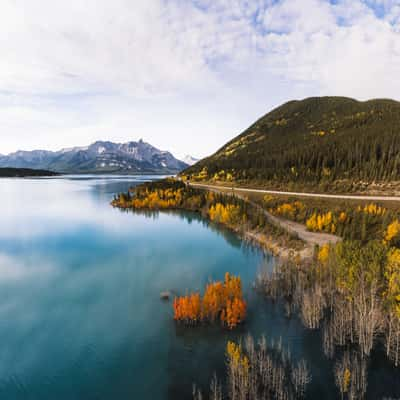 David Thompson Highway, Abraham Lake, Canada