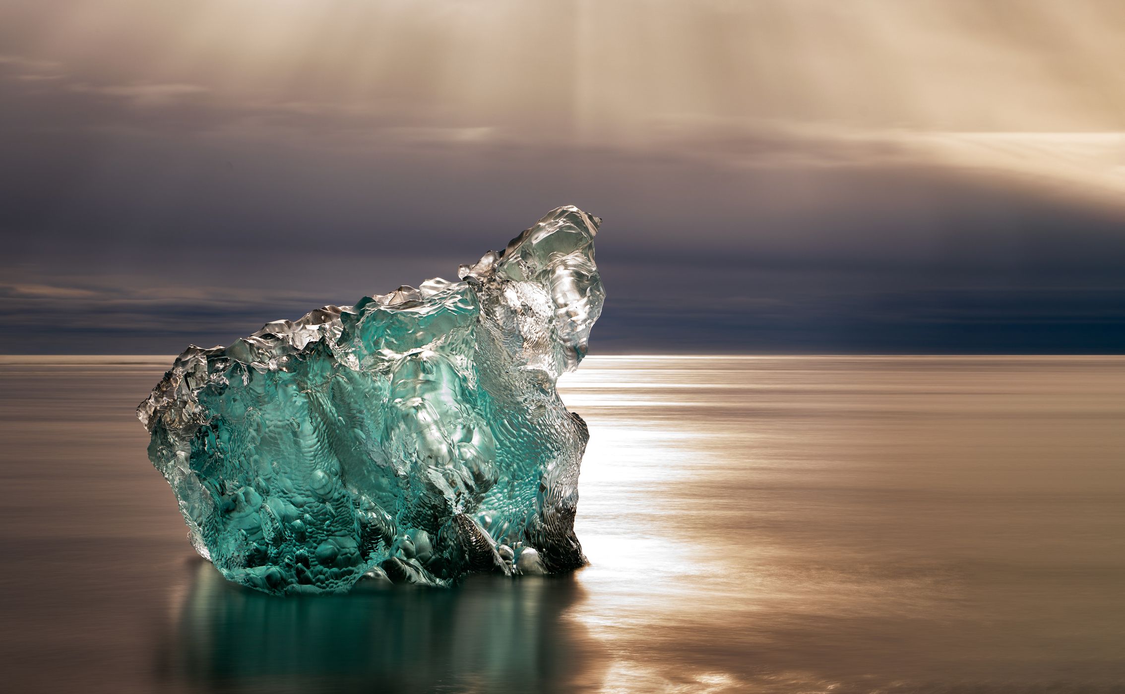 Diamond Beach Sunrise (Jokulsarlon Beach) Iceland, Iceland