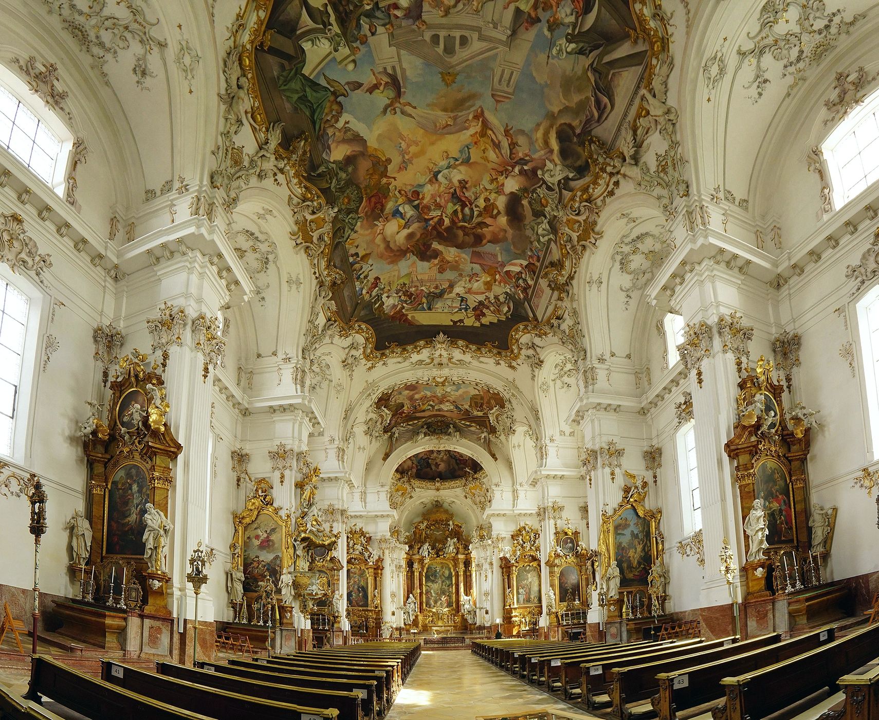 Dießen am Ammersee, Marienmünster interior, Germany