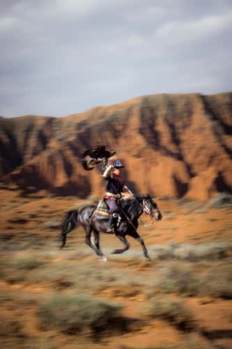 Eagle hunter, Issyk-Kul Region