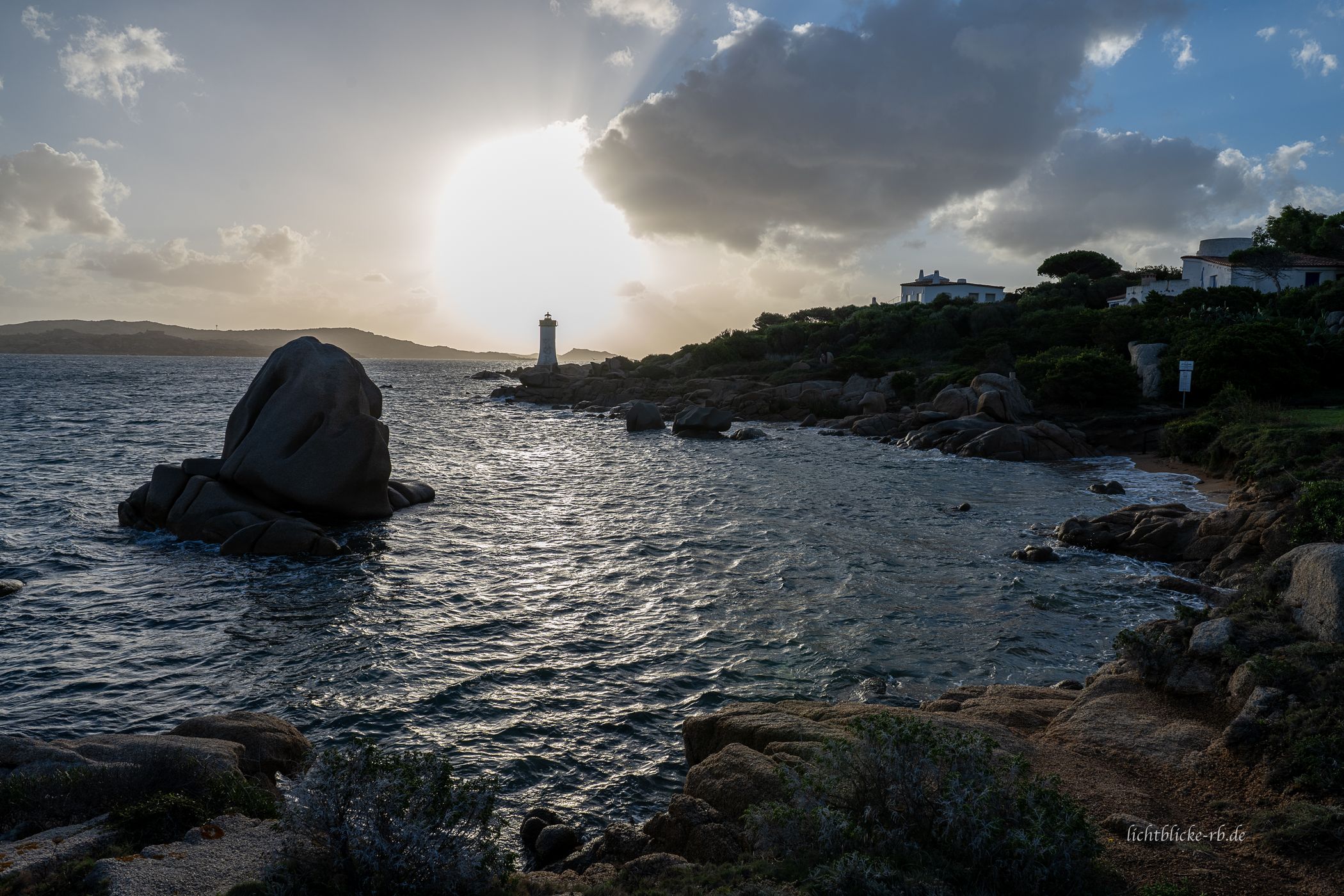 Faro di Punta Palau, Sardinia, Sardinien, Italy