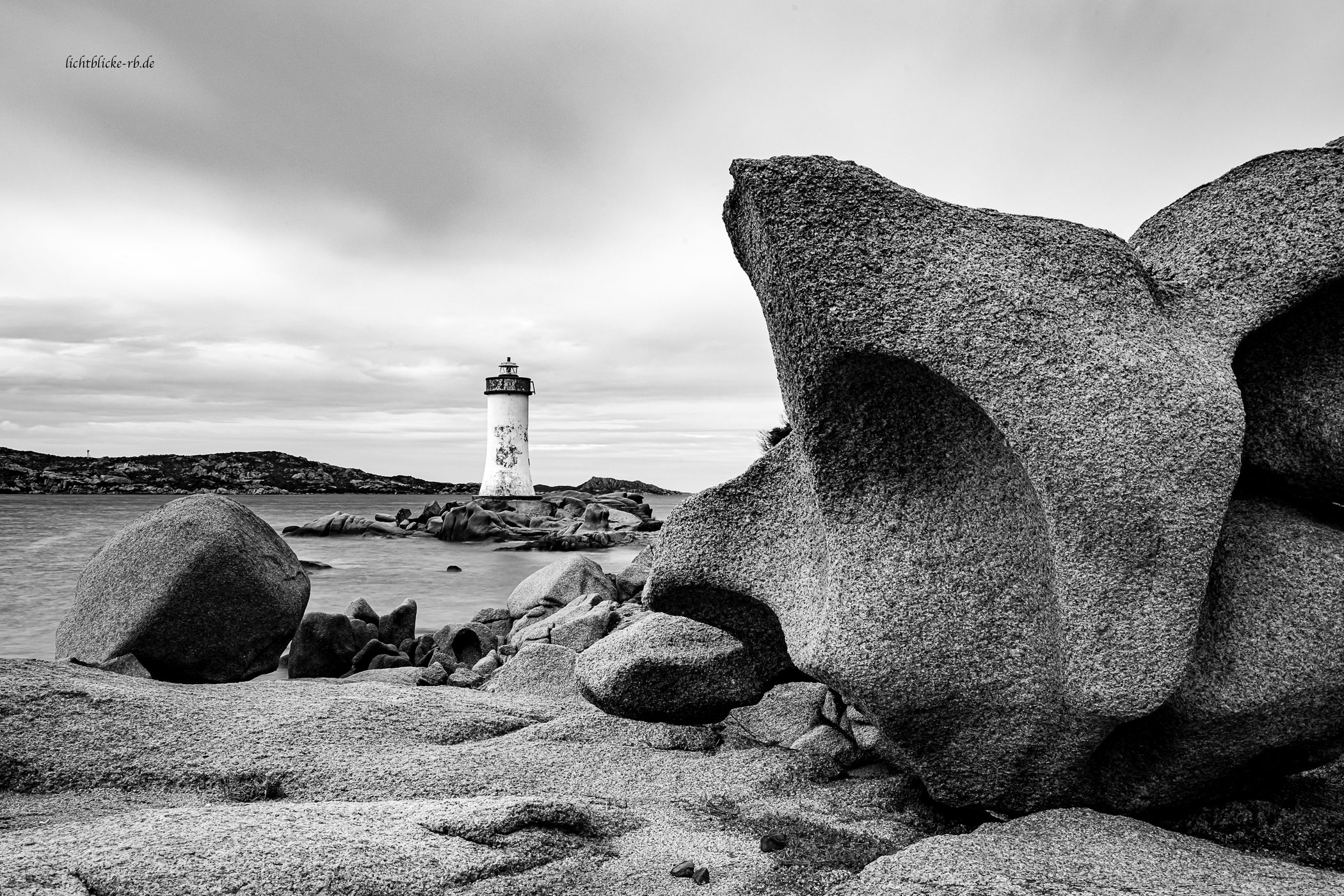 Faro di Punta Palau, Sardinia, Sardinien, Italy