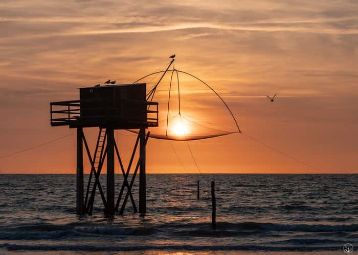 Fishermen's cabins at Saint Michel Chef Chef