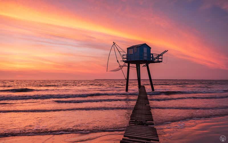 Fishermen's cabins at Saint Michel Chef Chef