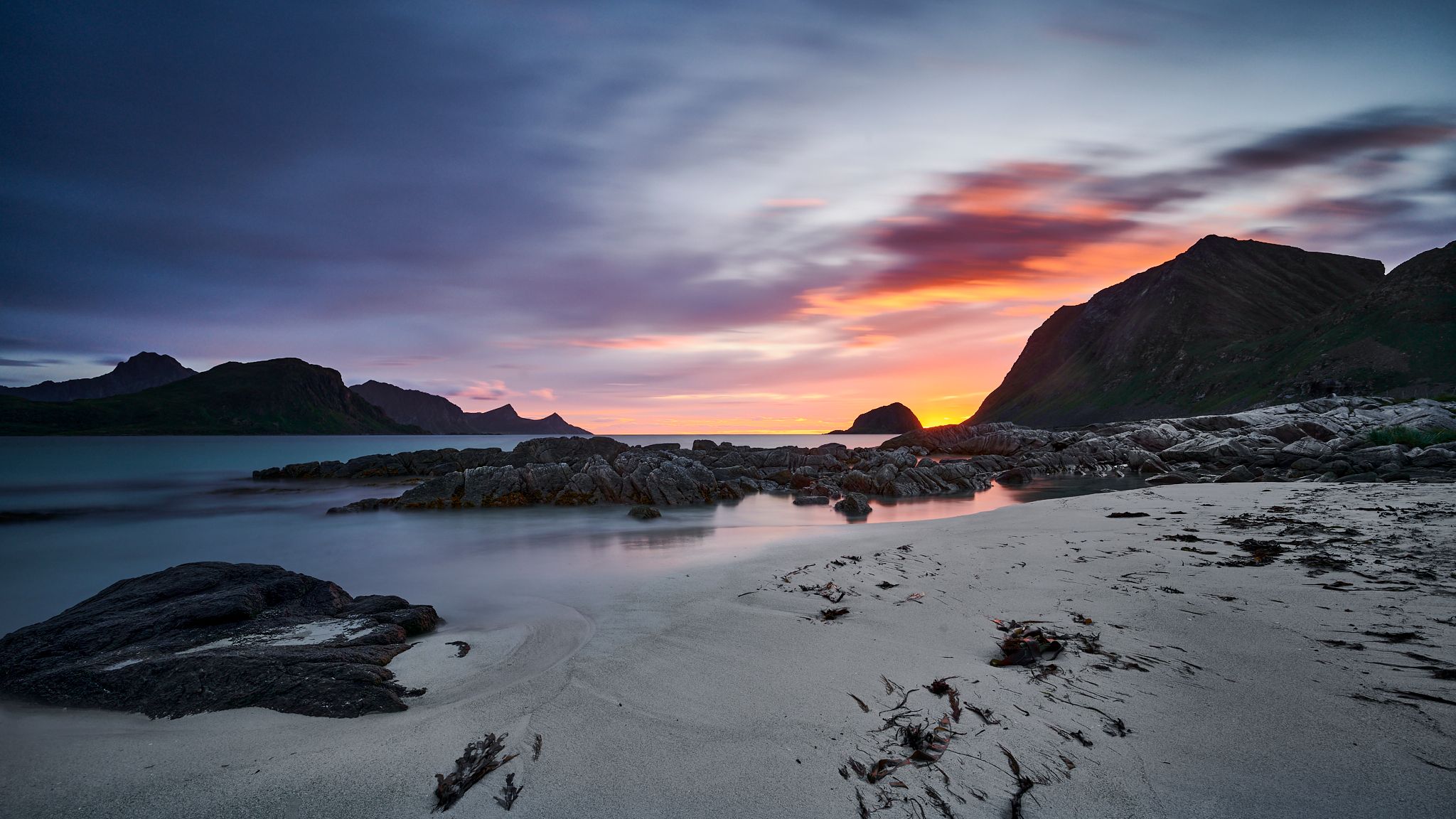 Haukland Beach, Lofoten, Norway