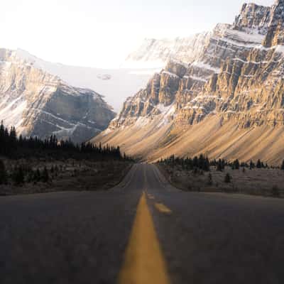 Icefield Parkway, Southern Direction to Bow Lake, Canada