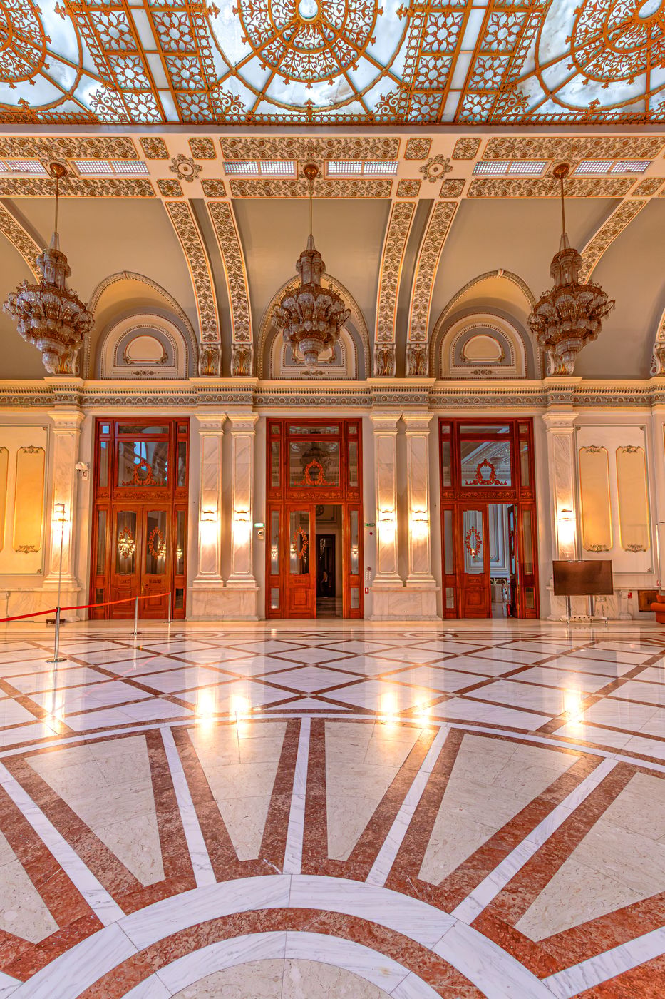 Inside the Palace of Parliament, Romania