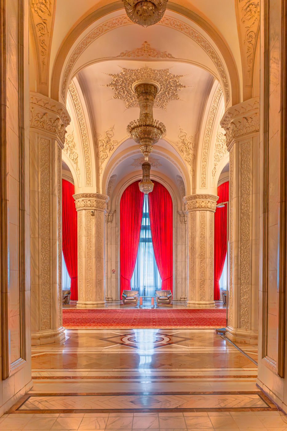Inside the Palace of Parliament, Romania