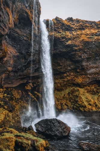 Kvernufoss, the hidden waterfall near Skógafoss
