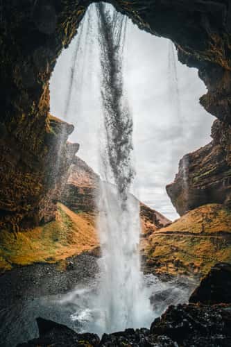 Kvernufoss, the hidden waterfall near Skógafoss