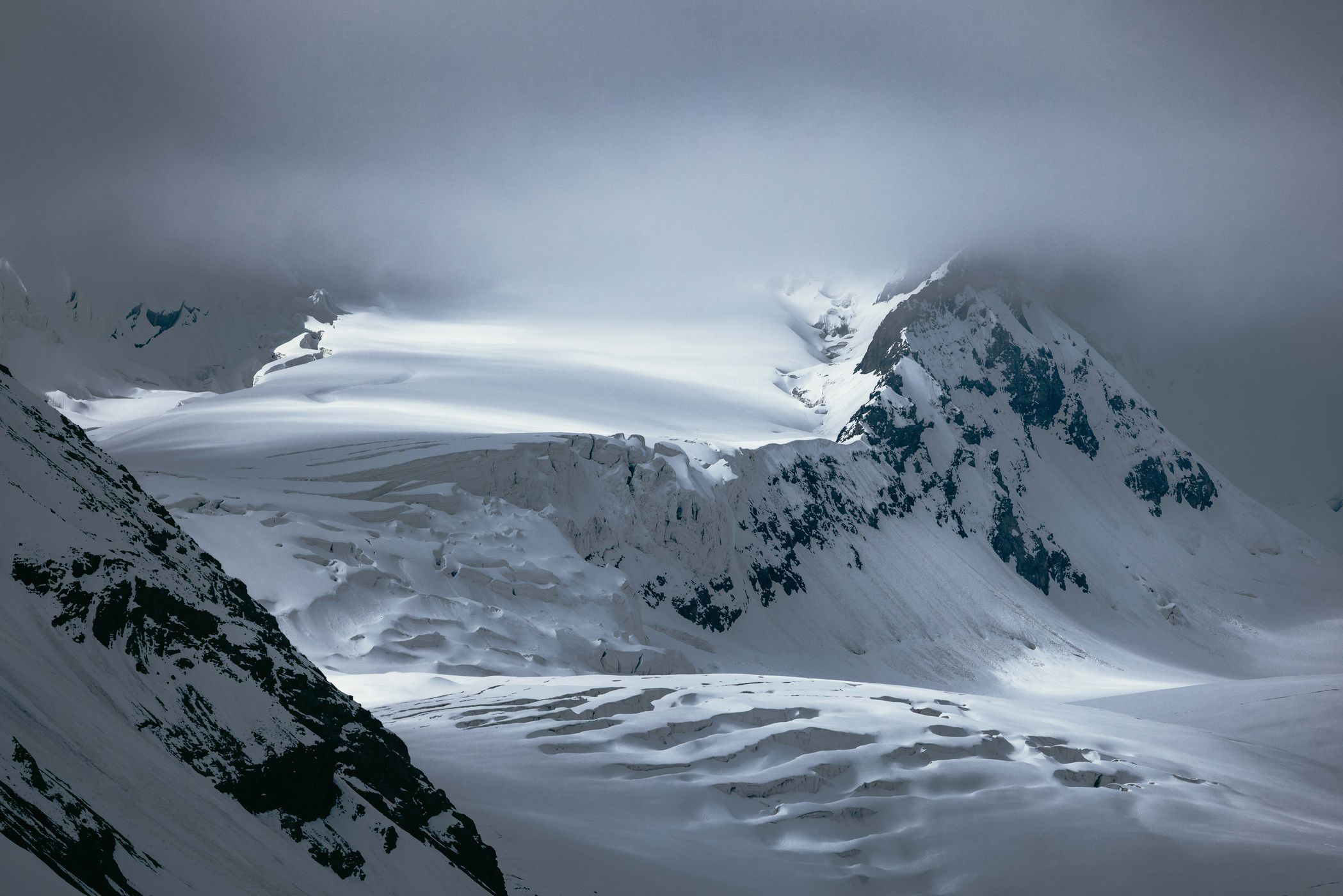 Kyzyl-Asker glacier, Rajon At-Baschy, Kyrgyz Republic