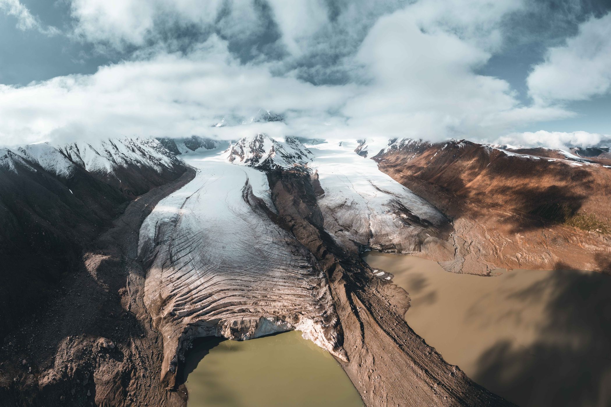 Kyzyl-Asker glaciers, Rajon At-Baschy, Kyrgyz Republic