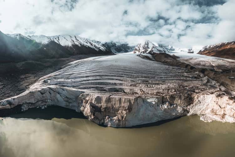 Kyzyl-Asker glaciers, Rajon At-Baschy