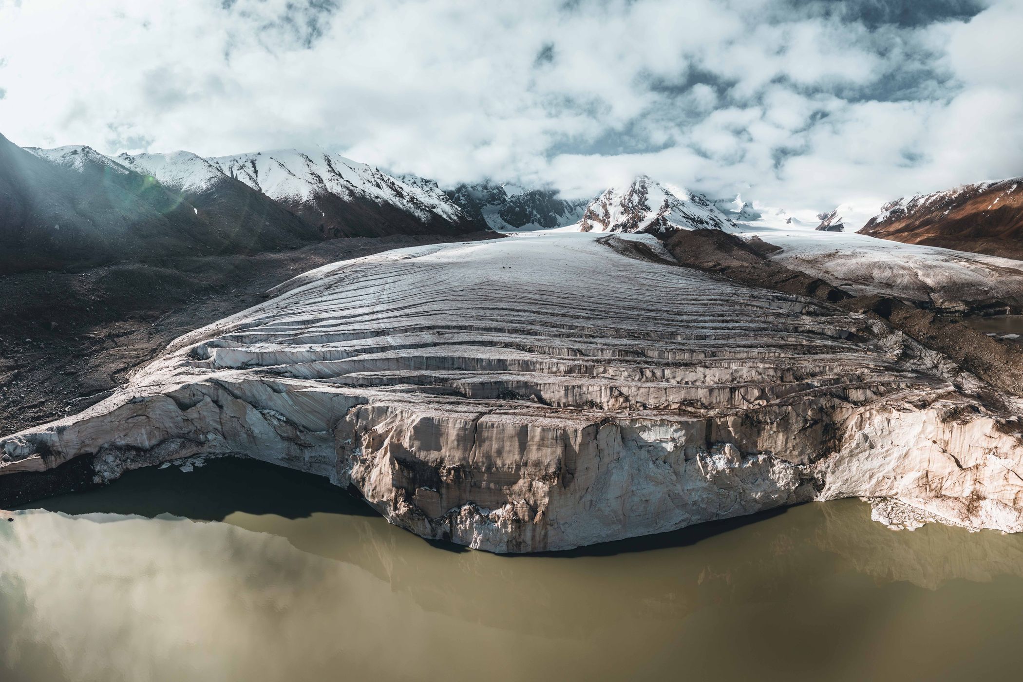 Kyzyl-Asker glaciers, Rajon At-Baschy, Kyrgyz Republic