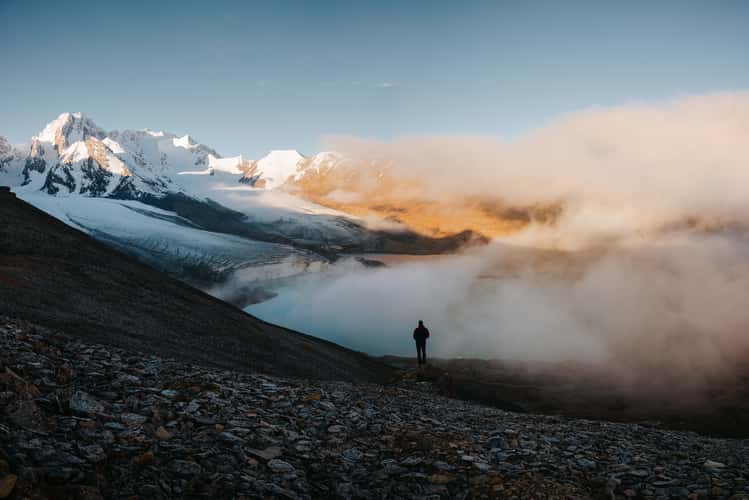 Kyzyl-Asker glaciers, Rajon At-Baschy
