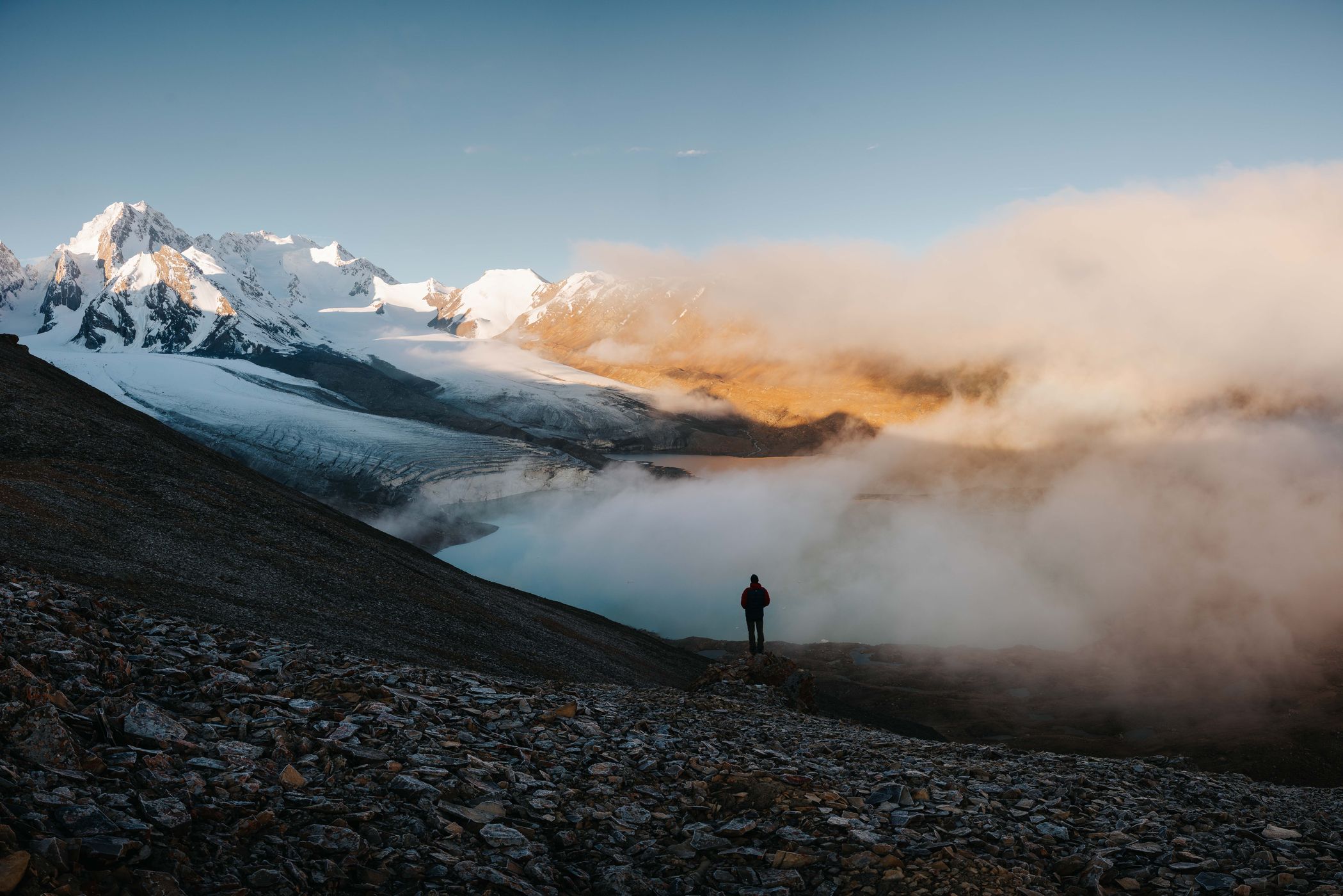 Kyzyl-Asker glaciers, Rajon At-Baschy, Kyrgyz Republic