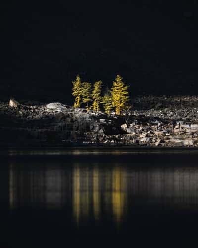 Lake Agnes, Northern Shoreline
