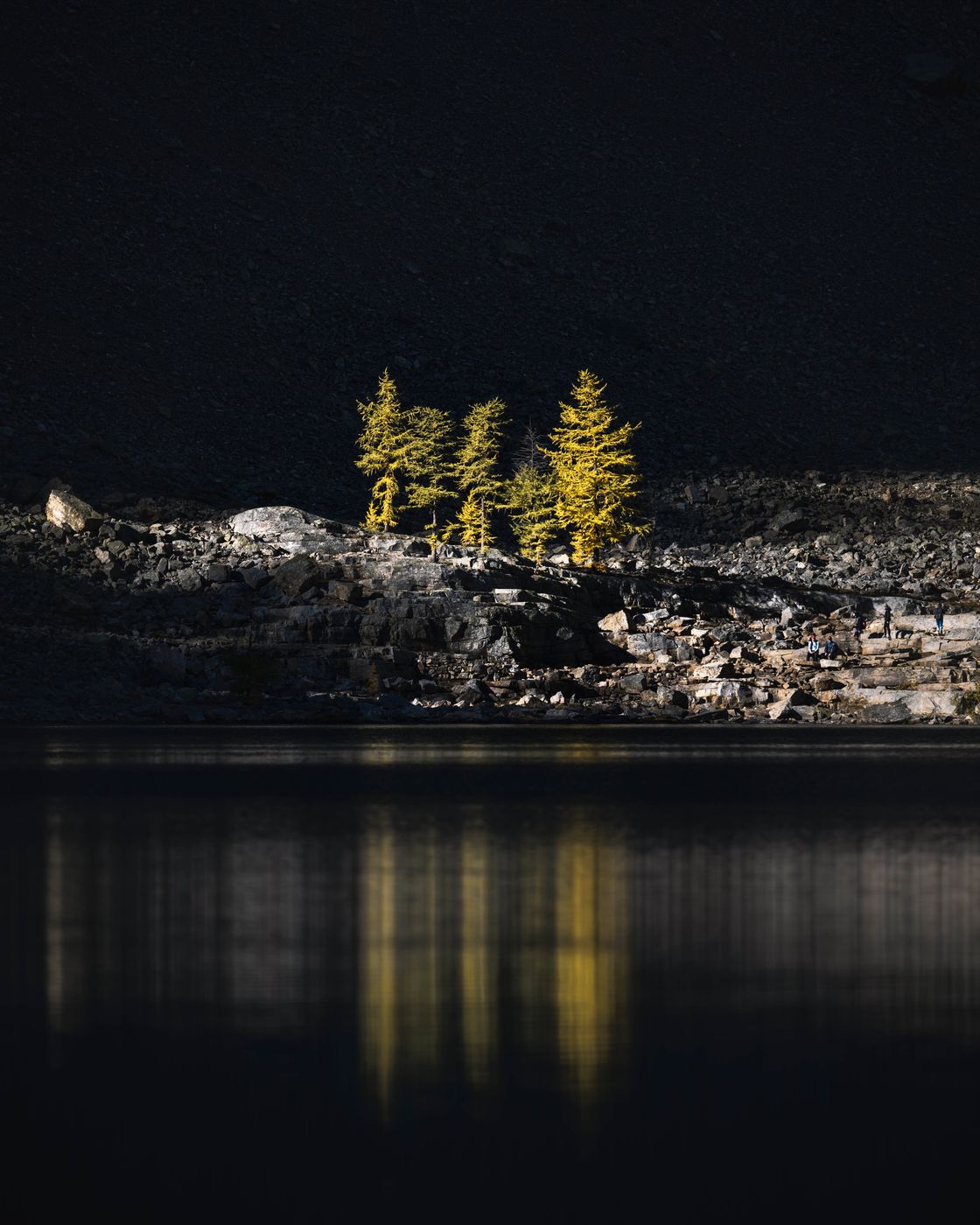 Lake Agnes, Northern Shoreline, Canada