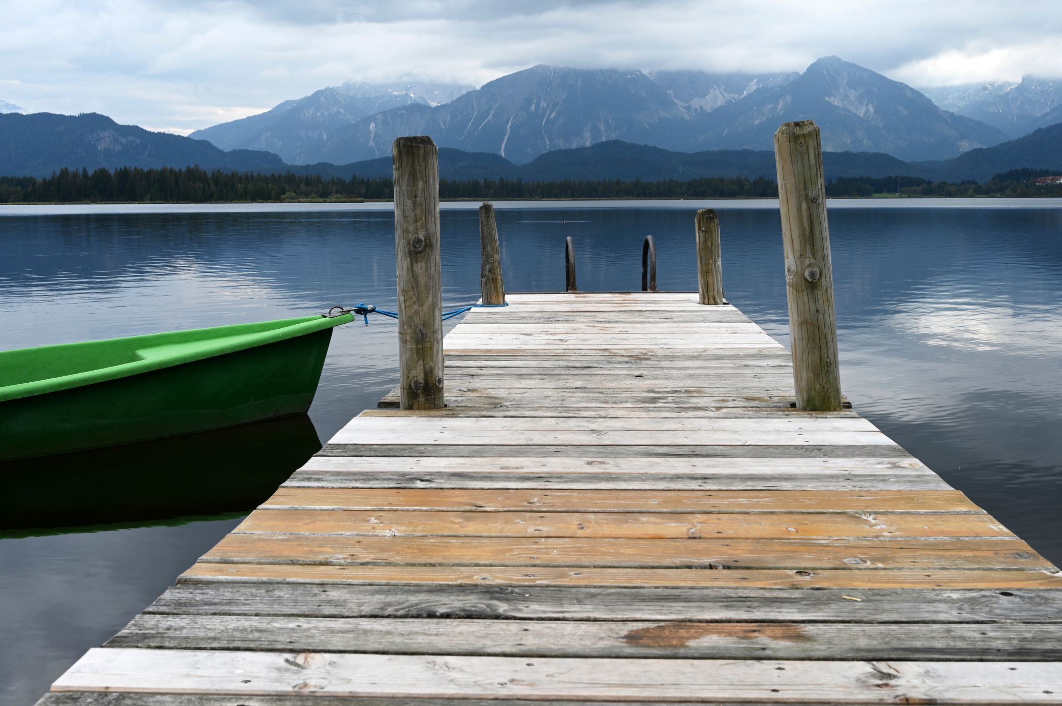 Wooden Walkways at Lake Hopfensee, Germany