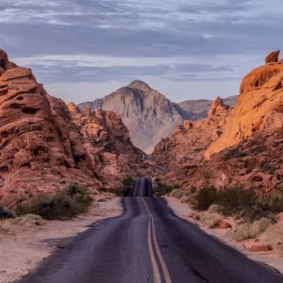 Mouse's Tank Rd, Valley of the Fires State Park, Nevada, USA