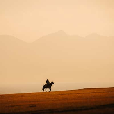 Nomad life at Lake Song-Kul, Kyrgyz Republic