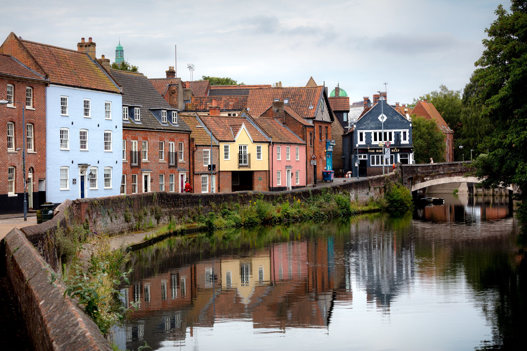 Norwich quayside, United Kingdom