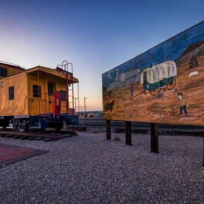 Old Railway Carriage, Rawlins, Wyoming, USA