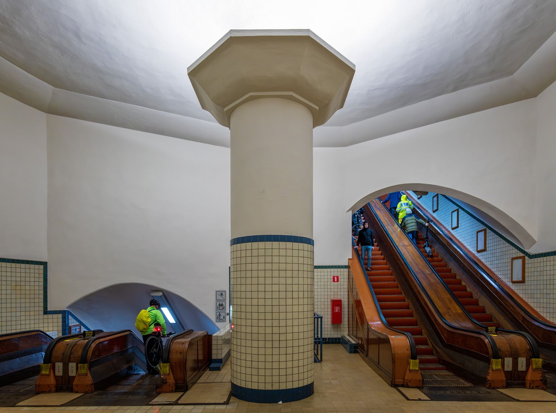 Pedestrian tunnel, Antwerp, Belgium