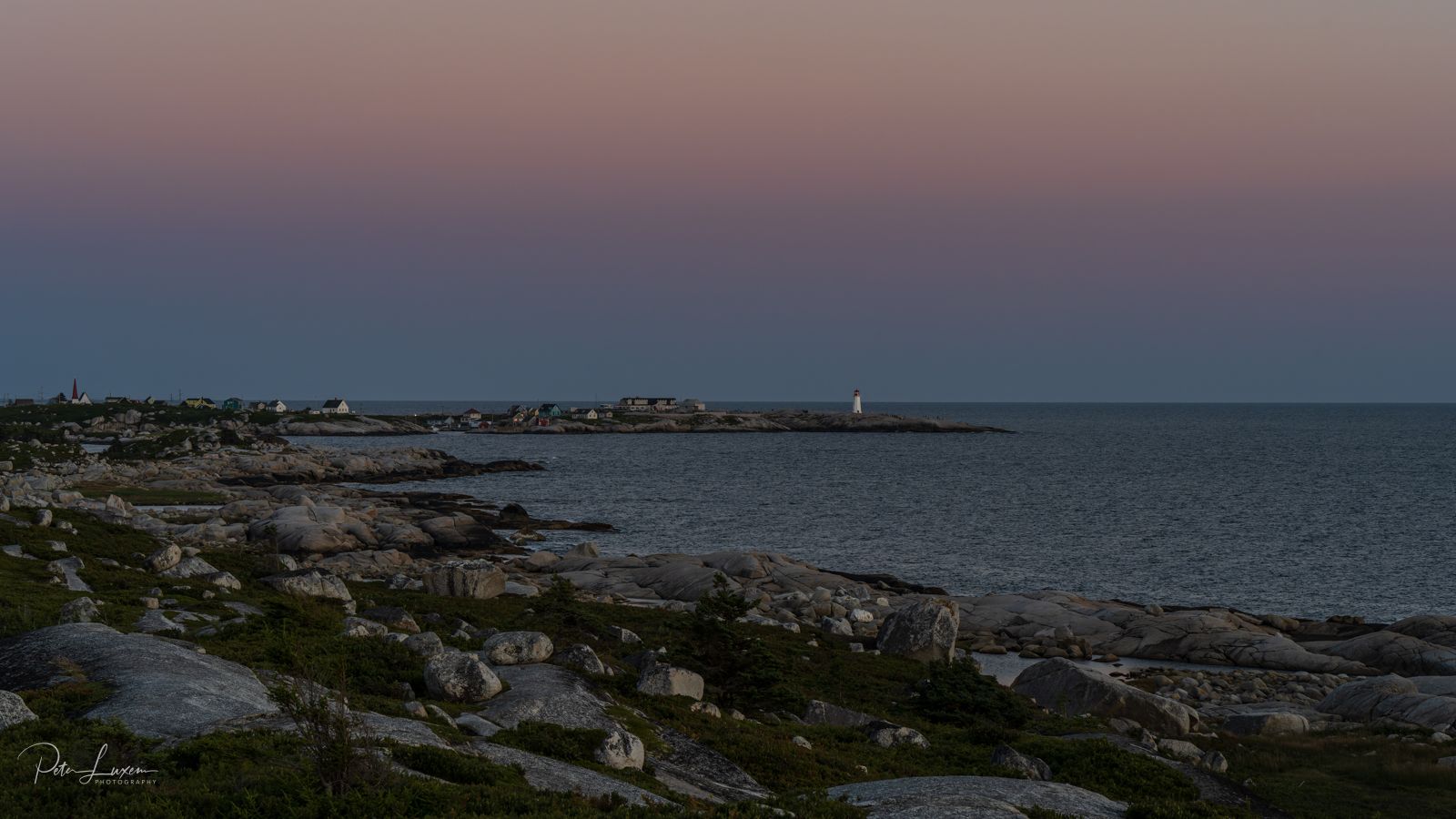 Peggy's cove seen from Swissair Flight 111 Memorial., Canada