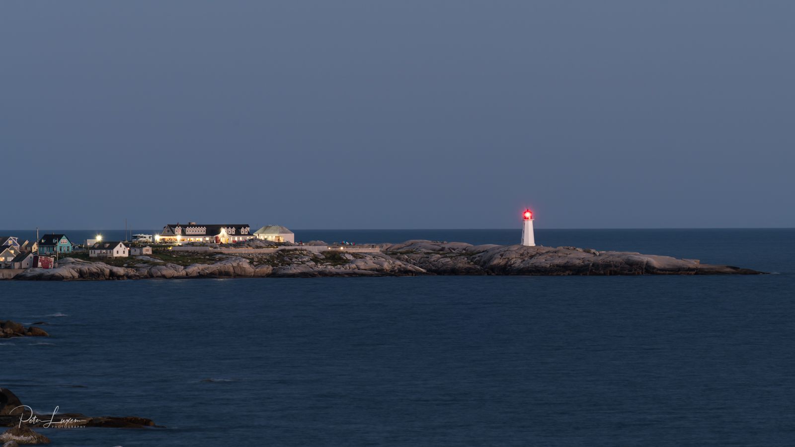 Peggy's cove seen from Swissair Flight 111 Memorial., Canada