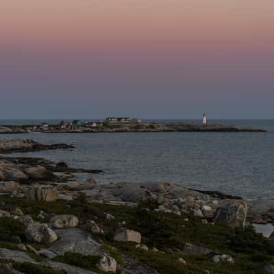 Peggy's cove seen from Swissair Flight 111 Memorial., Canada