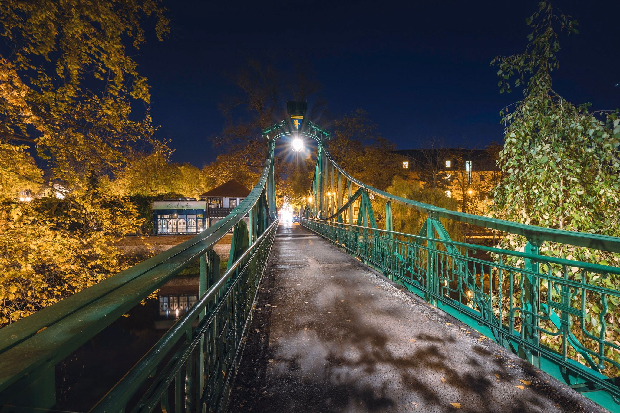 Penny Bridge in Opole, Poland