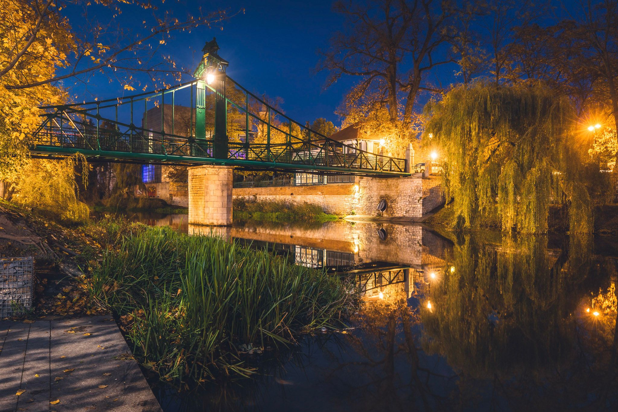 Penny Bridge in Opole, Poland
