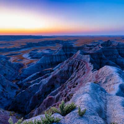 Pinnacles Overlook, Badlands National Park, Wall,SD, USA