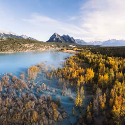 Preachers Point Rustic Camping Area, Abraham Lake, Canada