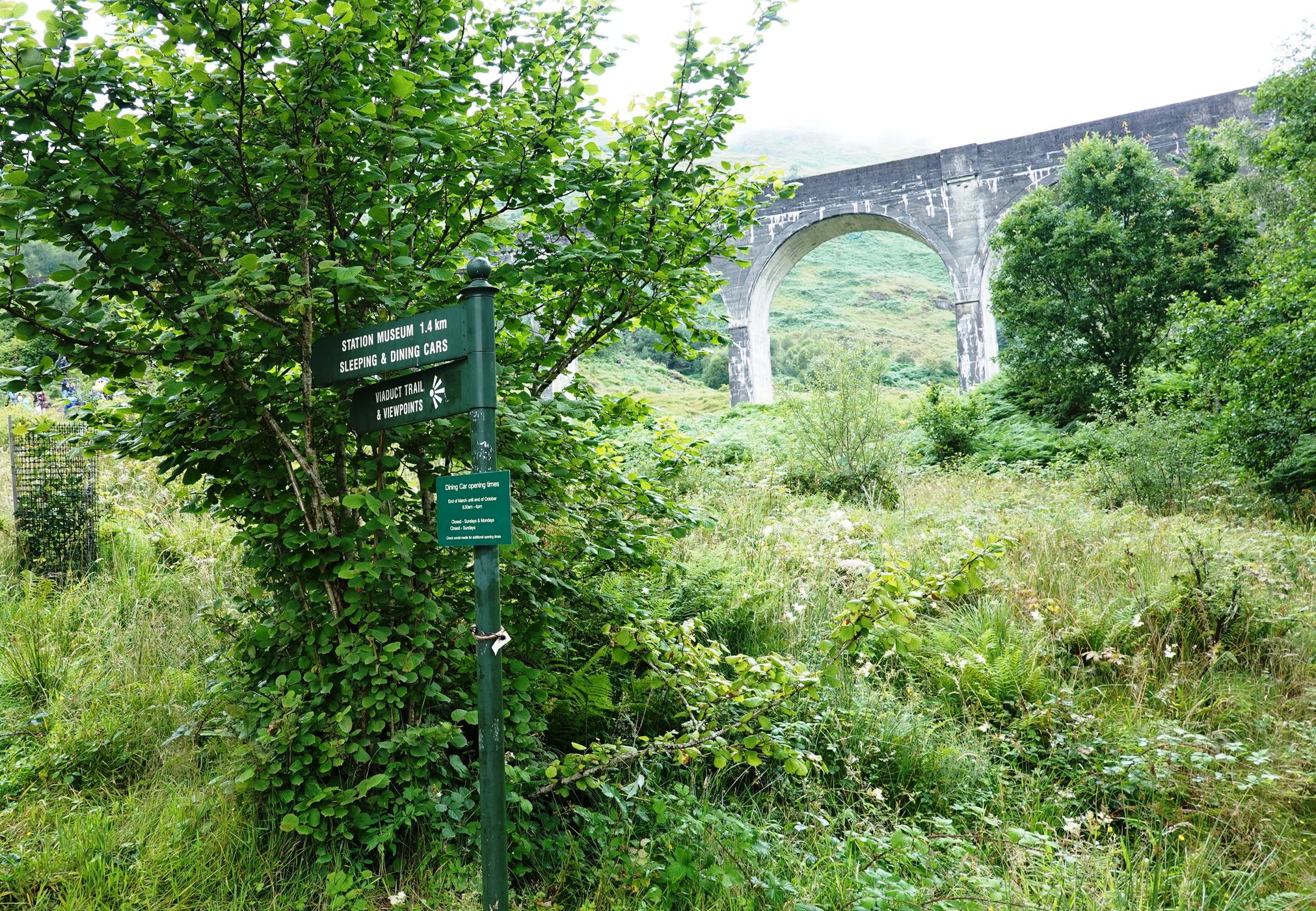 Rainy Day Glenfinnan Viaduct, Scotland, United Kingdom