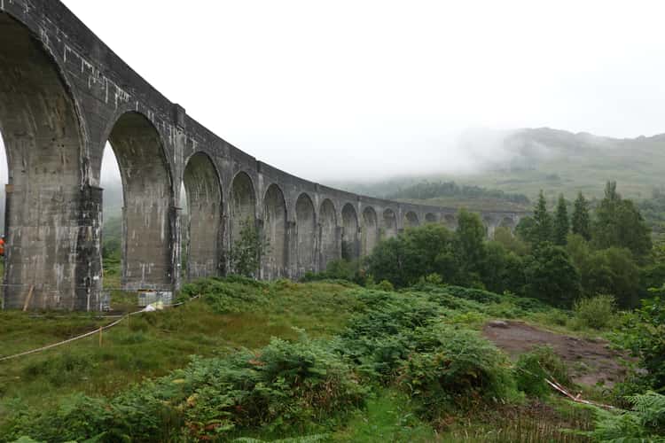 Rainy Day Glenfinnan Viaduct, Scotland