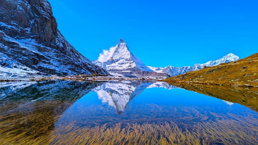 Riffelsee with Matterhorn reflection