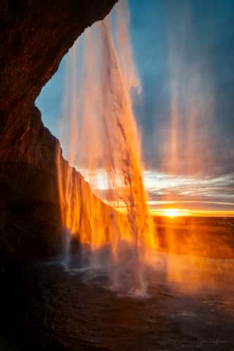 Behind the Seljalandsfoss