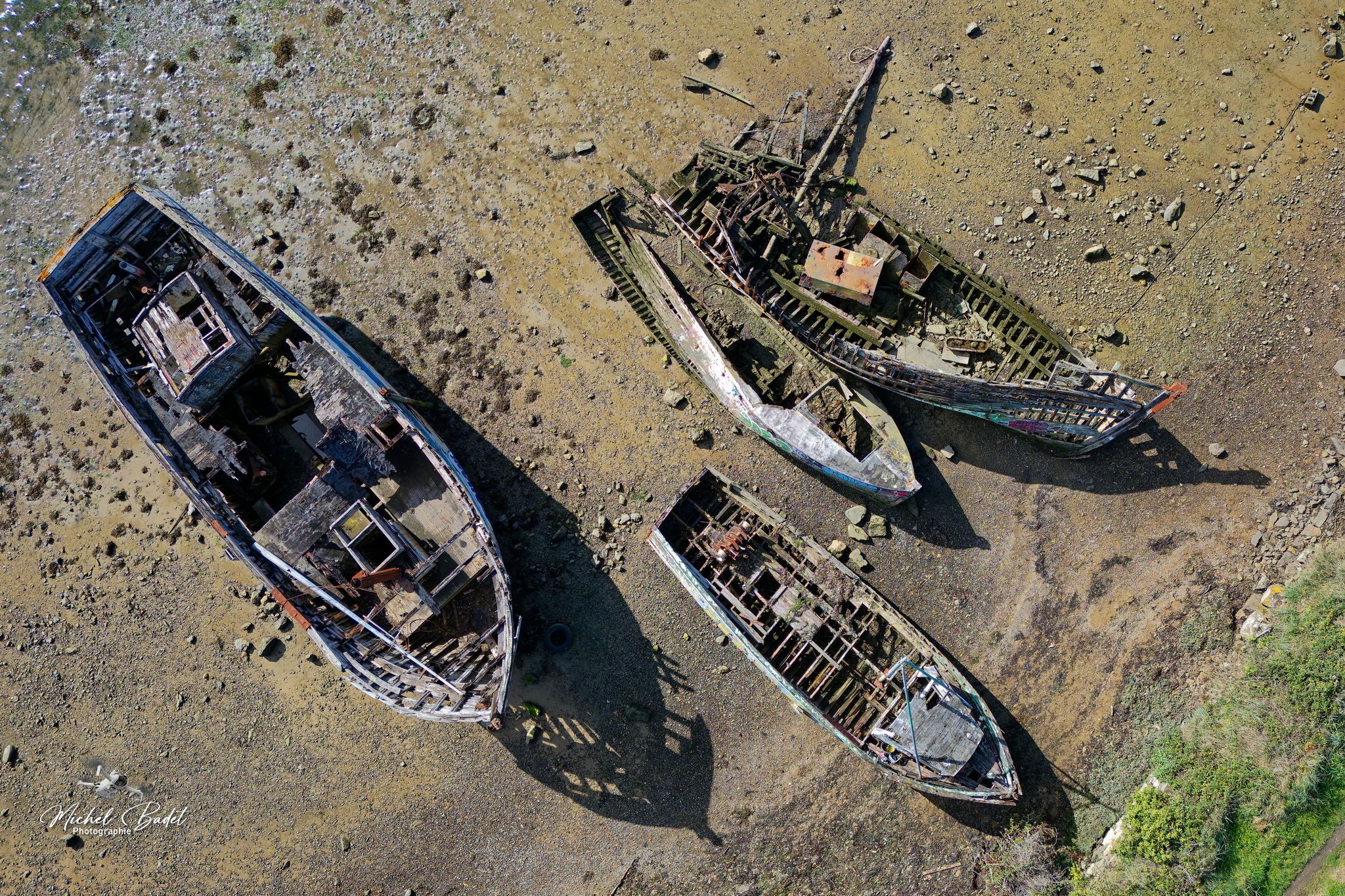 Ship cemetery of Quelmer, France