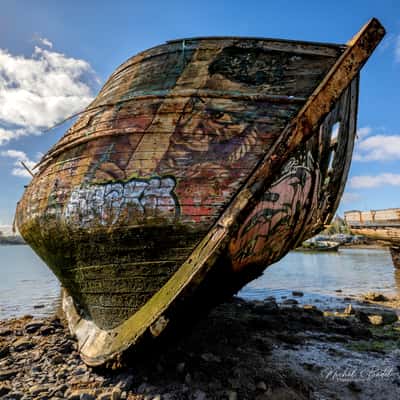 Ship cemetery of Quelmer, France
