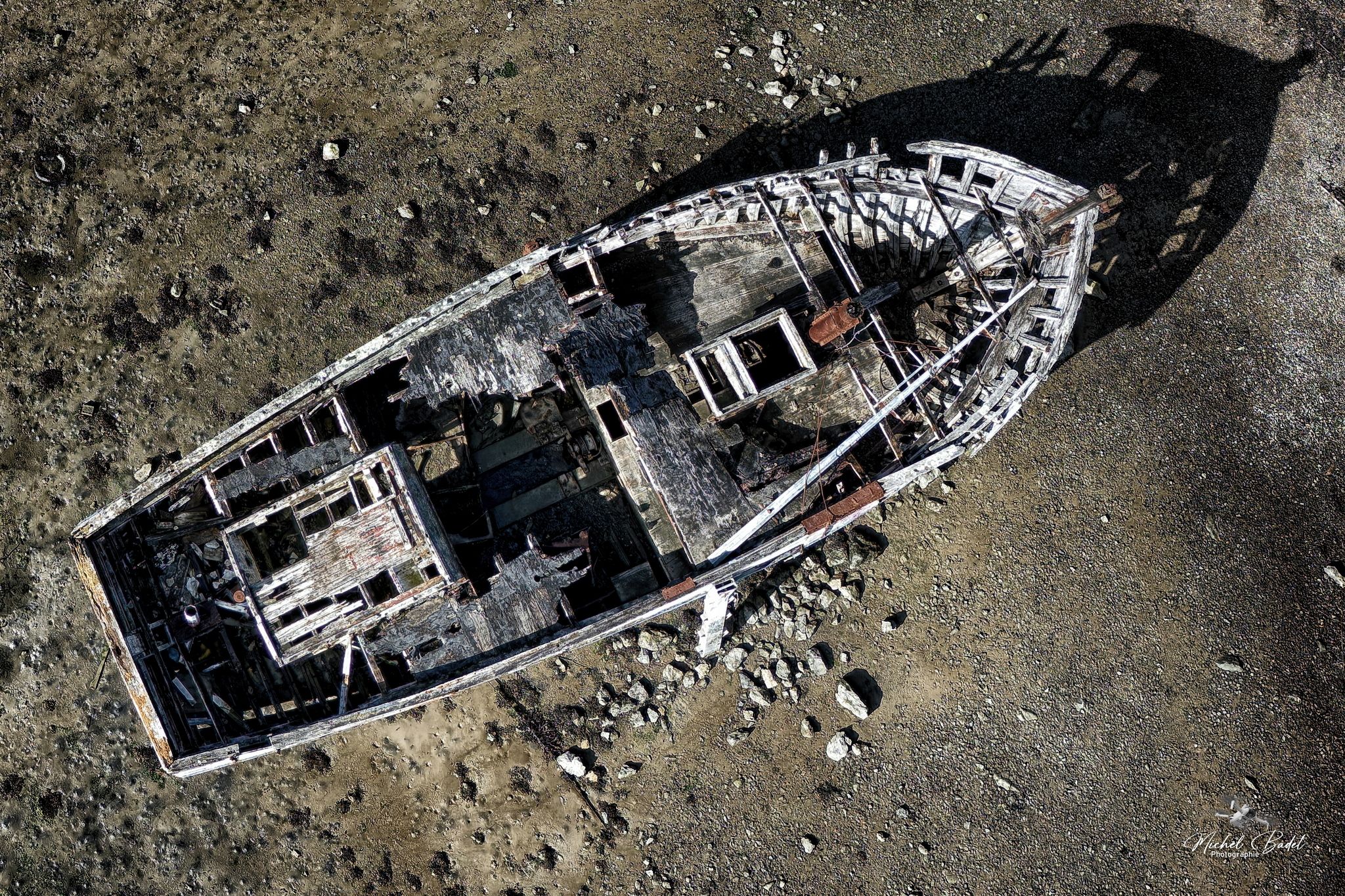 Ship cemetery of Quelmer, France