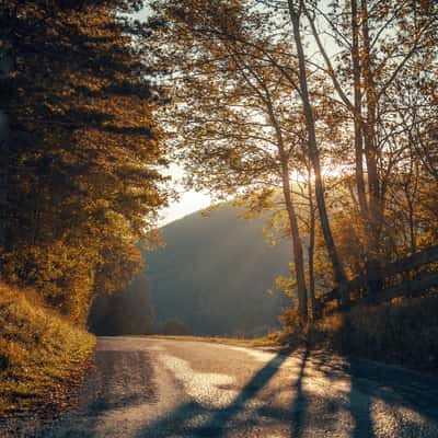 small road in the mountains, Austria