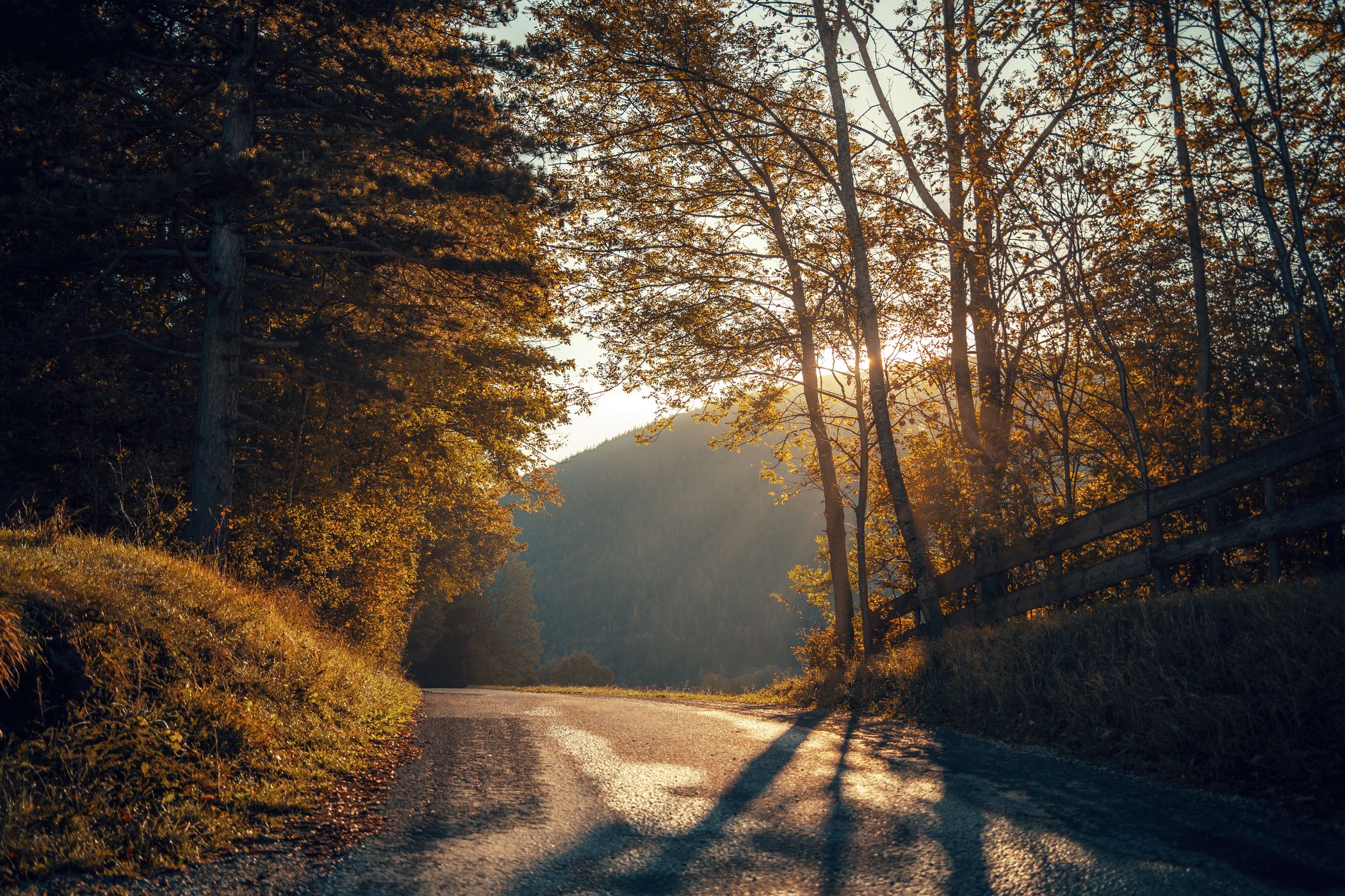 small road in the mountains, Austria