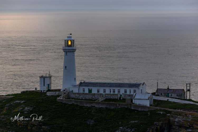 South Stack Lighthouse from Elin's Tower, Wales